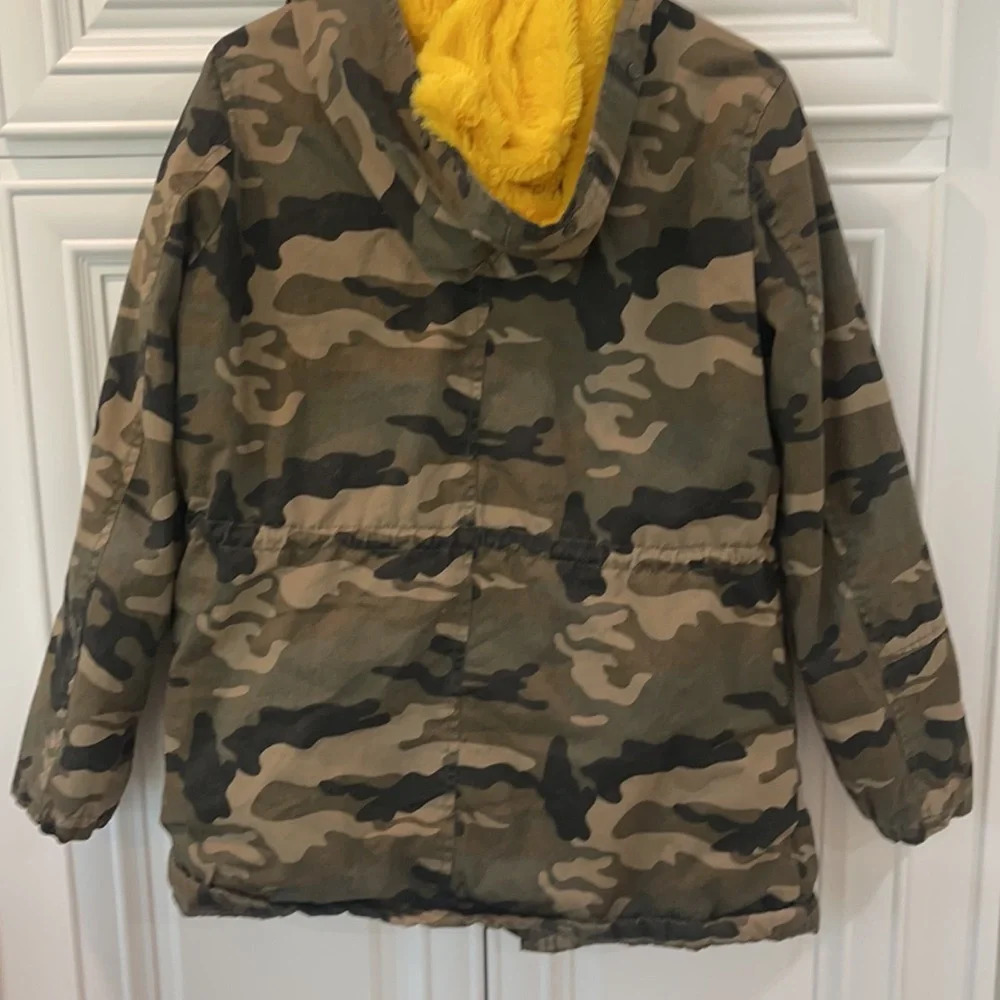 Ci Sono Camo Camouflage Military Utility Style Jacket Fleece Lining Medium - Picture 7 of 12